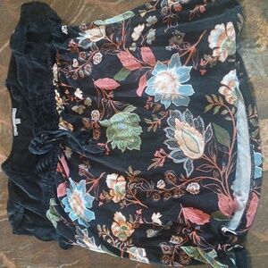 Danielrainn Black Floral Shirt